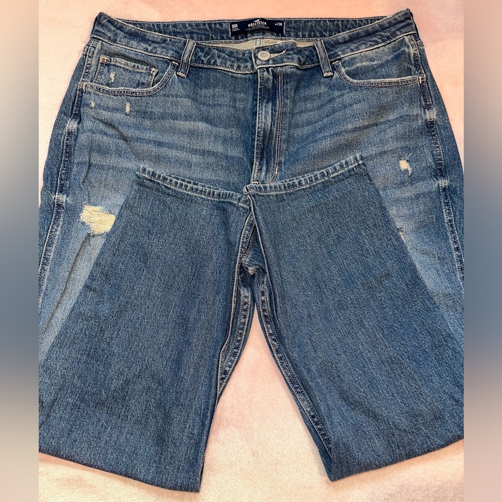 Hollister, Dark blue denim mom jean <3